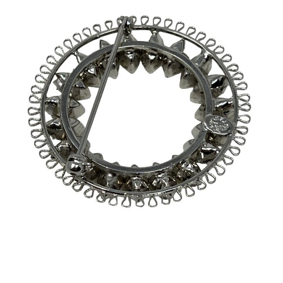 Vintage STAR-ART‎ Brooch and Earring Rhinestone Sterling Silver 925 Jewelry Set - Picture 6 of 10